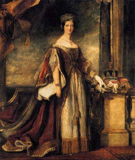 Sir David Wilkie Queen Victoria Norge oil painting art